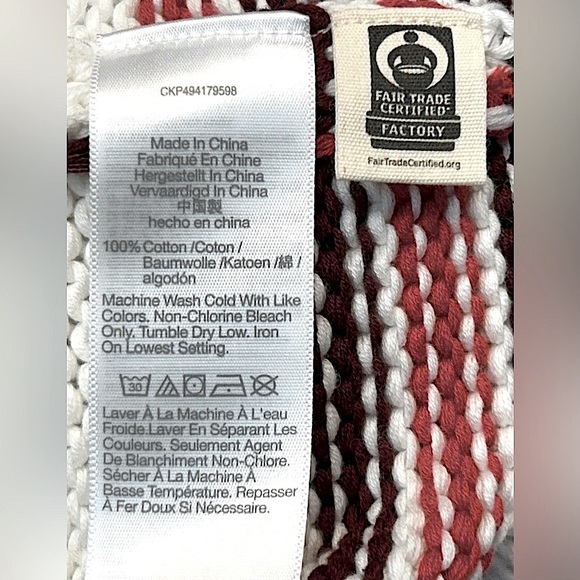 NWT Madewell Ribbed Chunky Turtleneck Sweater in Cabernet Stripe, Sizes S & XL - Picture 13 of 14